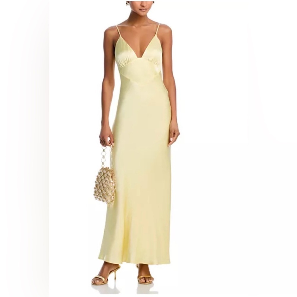 Bardot Capri Yellow Slip Dress Size M
